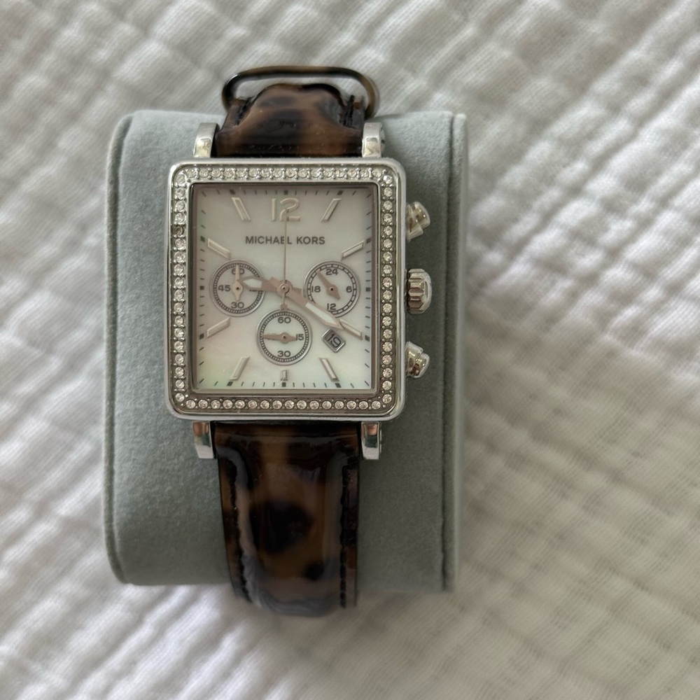 Michael Kors Tortoise Crystal Watch